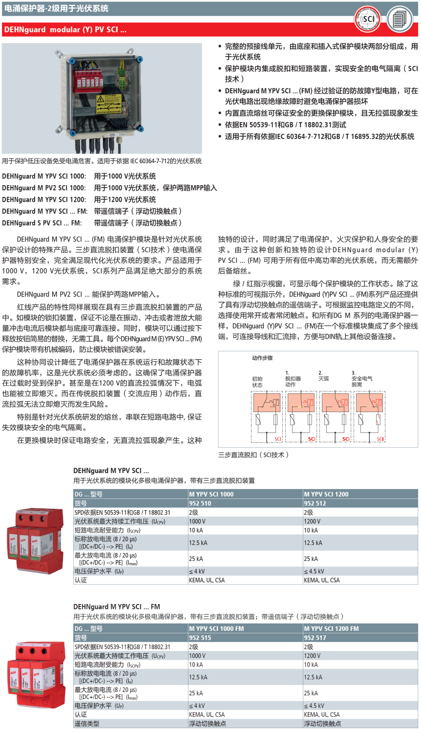DG M YPV SCI 1000(952 510)，DG M YPV SCI 1200(952 512)，DG M YPV SCI 1000 FM(952 515)，DG M YPV SCI 1200 FM(952 517)